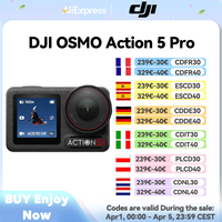 DJI Osmo Action 5 pro 1/1.3″ Sensor 4hrs Extended Battery Life Dual OLED High-Brightness Touchscreens original in stock