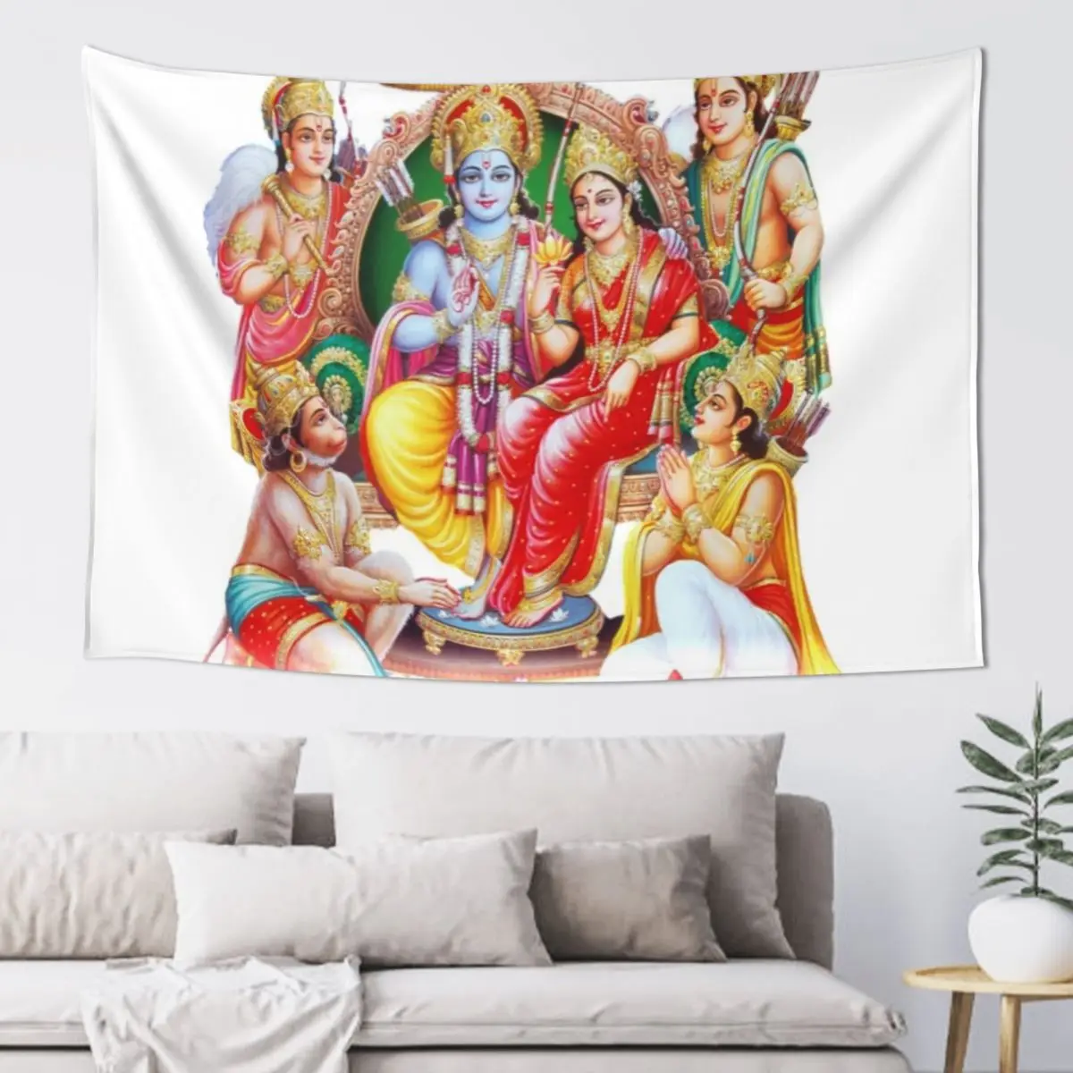 

Ram Darbar Tapestry House Decor Carpet On The Wall Wall Decorations Tapestry