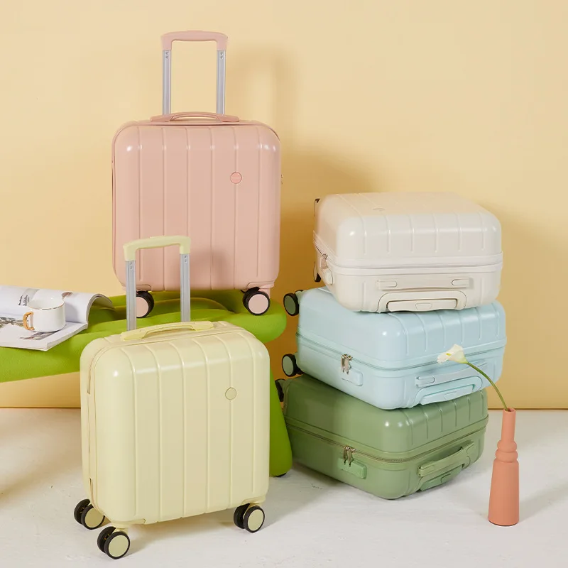 Petite Valise Légère et Mignonne pour Enfant et Adulte, Chariot de Voyage, 18 Pouces, Nouvelle Collection 2023