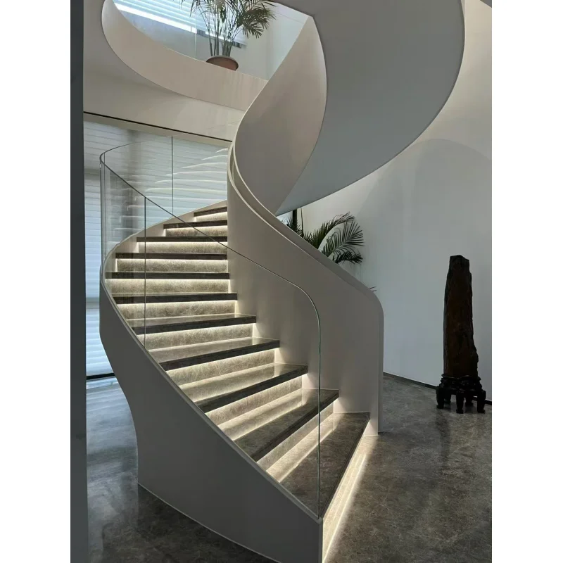 custom.Private Luxury Staircase with Advanced Customization with Modern Indoor Design