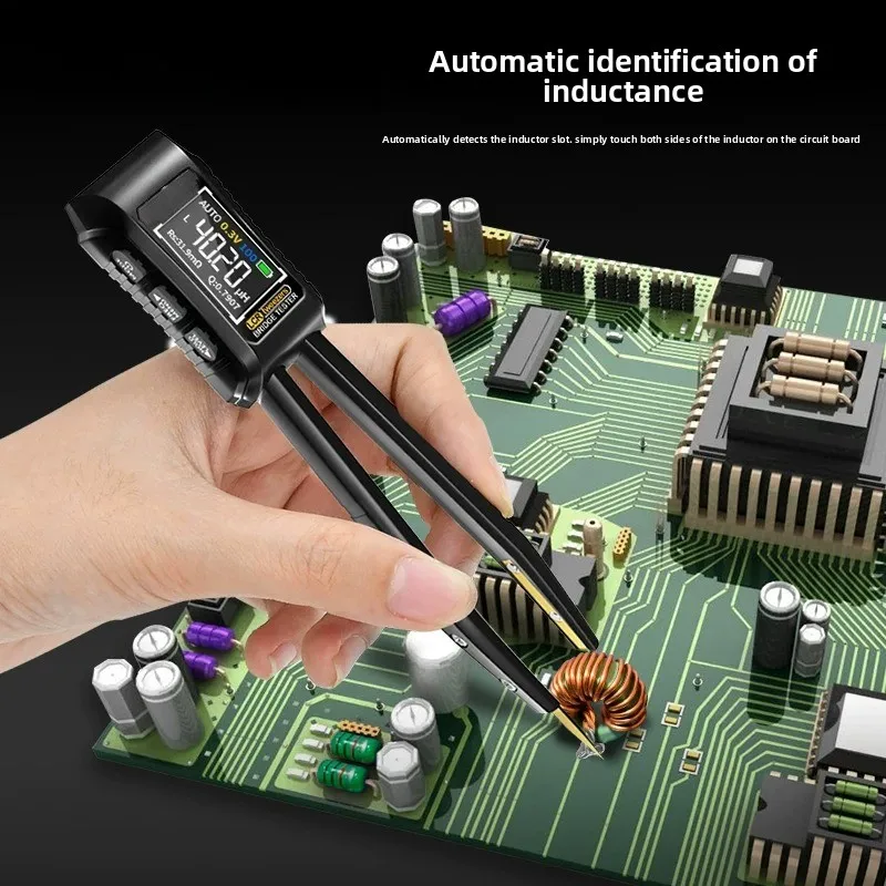 Digital Bridge Tweezers LCR Resistance Inductor Capacitor Frequency Component Patch Tester