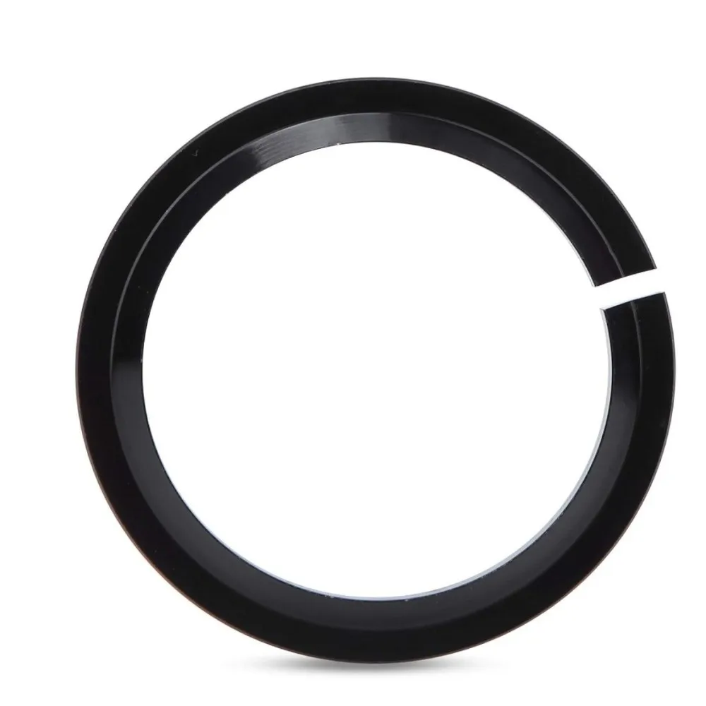 2PCS Aluminum Alloy Bicycle Headset Crown Race Black 39.8mm Bike Fork Base Ring Slotted Bike Headset Replacement Part