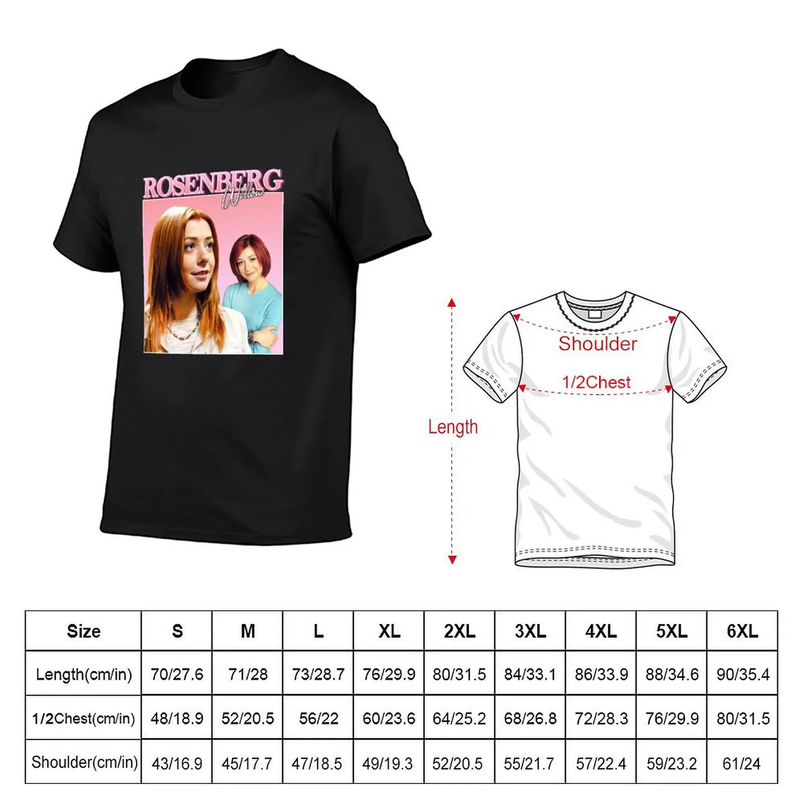 Willow Rosenberg Vintage/Retro Design T-Shirt anime clothes sublime boys whites heavy weight t shirts for men image 5