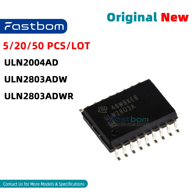 ULN2803ADW ULN2004AD ULN2803ADWR SOIC-18 DARL ARRAY DARLINGTON TRANSISTOR New Original