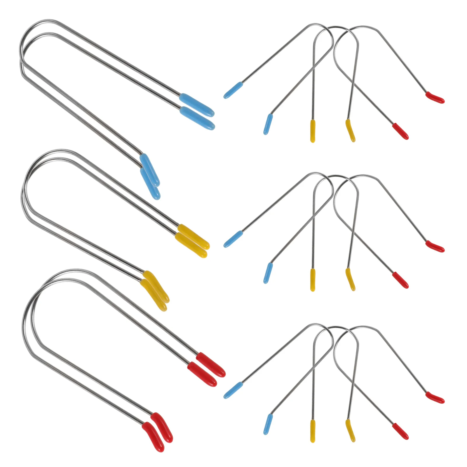 24 Pcs Hot Roller Securing Clip Clamp Curler Replacement Hair Pins for Rollers Electric 304 Stainless Steel Travel