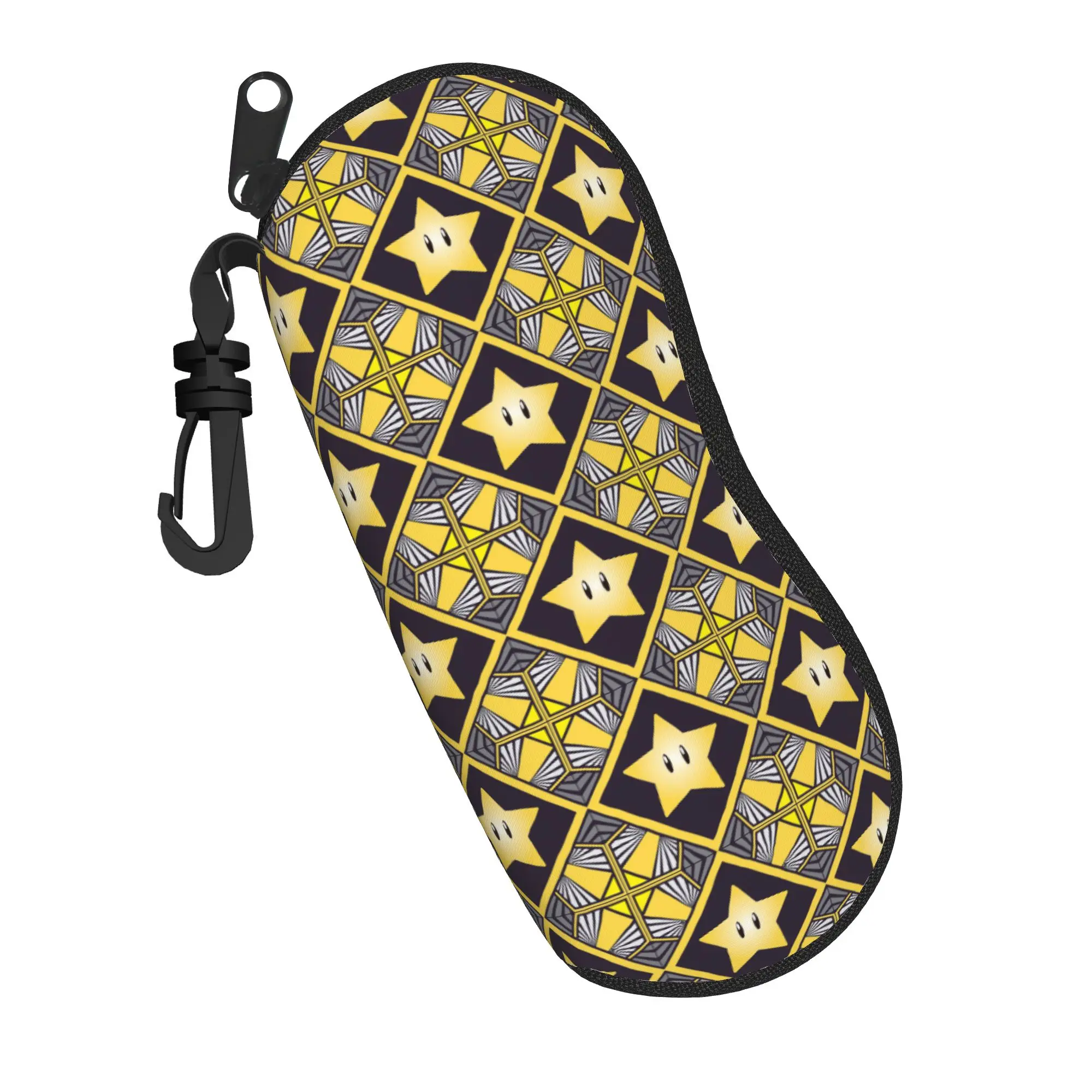 Power Star Glasses Case Men Women Accessories Super Marios Bros Video Game Super Smash Gaming Glasses Storage Box Sunglasses Box