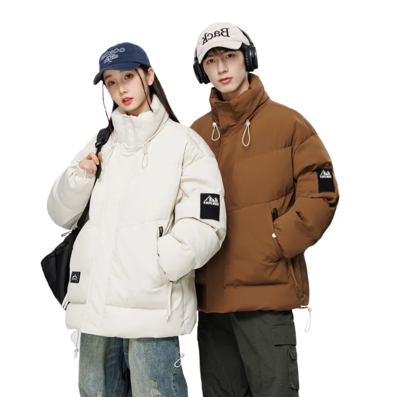 

Мужские модные парки-пуховики с хлопковой подкладкой, толстое теплое пышное пальто для мужчин, зимняя теплая верхняя одежда, повседневное пальто