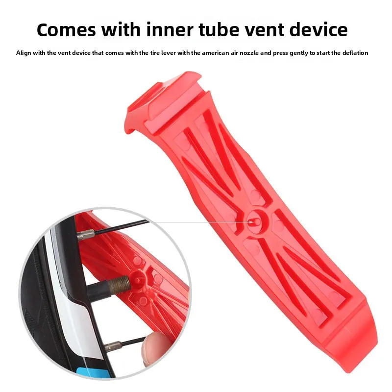 Lightweight Tire Lever Bicycle Tire Lever Lightweight Bike Tire Lever with Deflation Device for Road Mountain Bicycles for Easy image 4