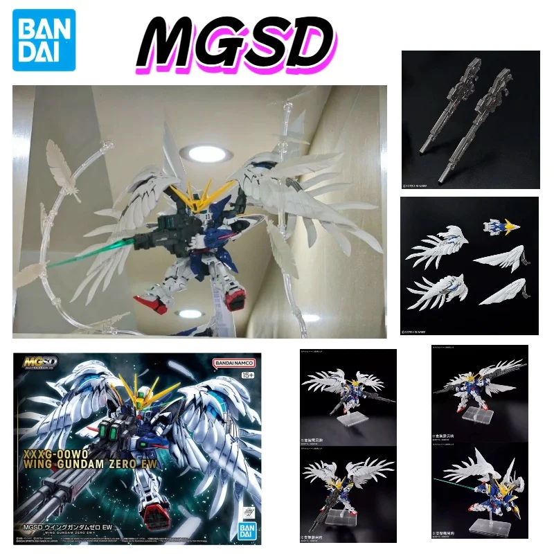 

Bandai Gundam Assembly Model Mgsd Q Version Wing Zero Ew Angel Gundam Detailed Collectible For Adult Hobby Enthusiasts Gift