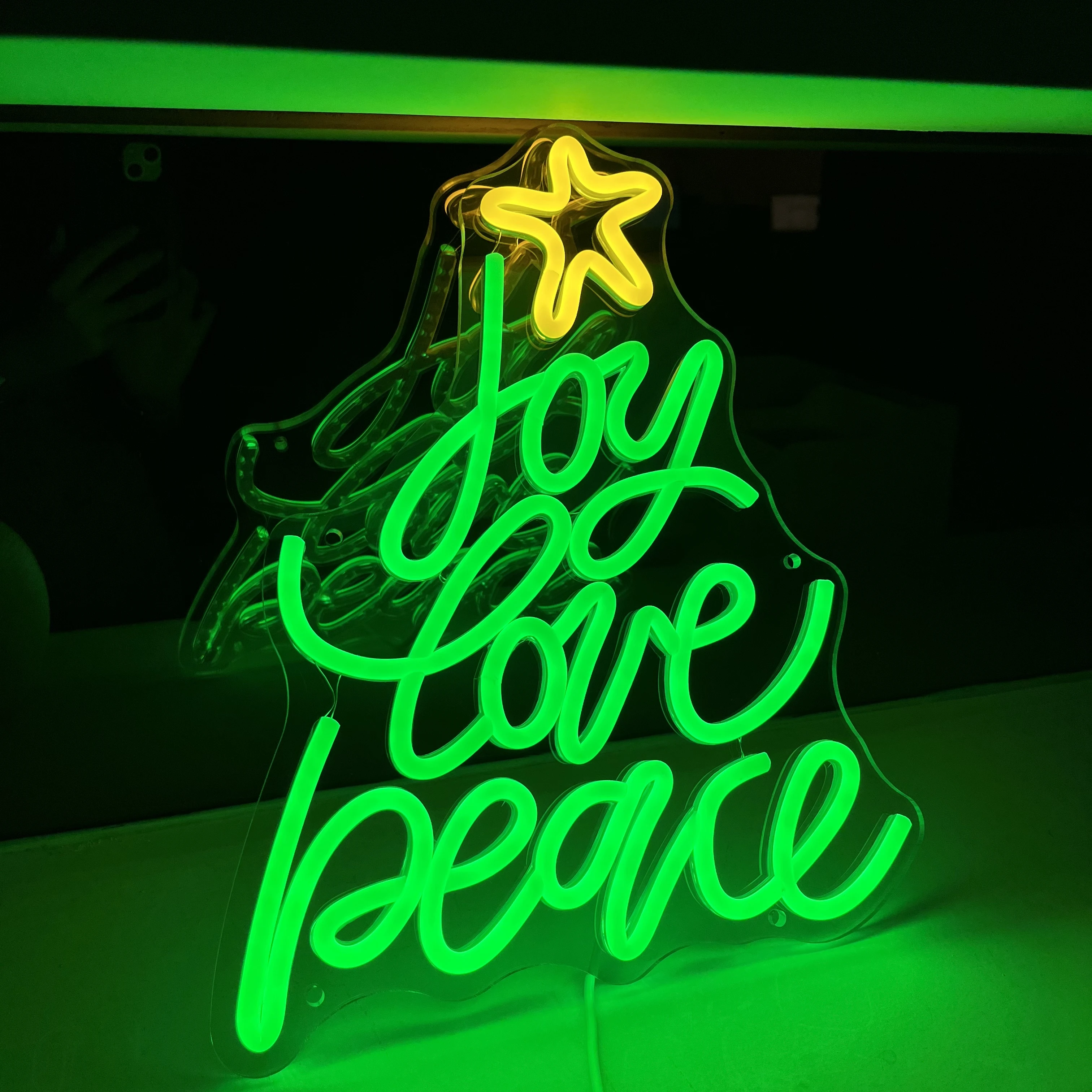 

Merry Christmas Tree Neon Sign Large LED Chrismas Lights Sign for Christmas Decorations Neon Christmas Sign for Home Living Room