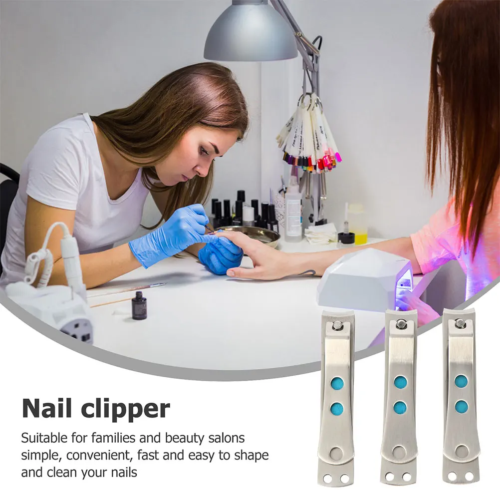 

4 Pcs Nail Clippers Manicure Care Cutter Stainless Steel Trimmer Toe Cutters