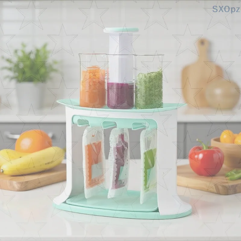 Puree Squeezer Complementary Food Production Manual Baby Food Storage Bag Complementary Food Machine Home Kitchen Dispenser