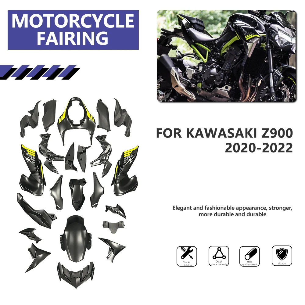 

Новинка Обтекатели для ракушек мотоцикла KAWASAKI Z900 Z 900 2020 2021 2022 ABS инъекция z900 20 21 22 Комплекты кузова Motocicleta