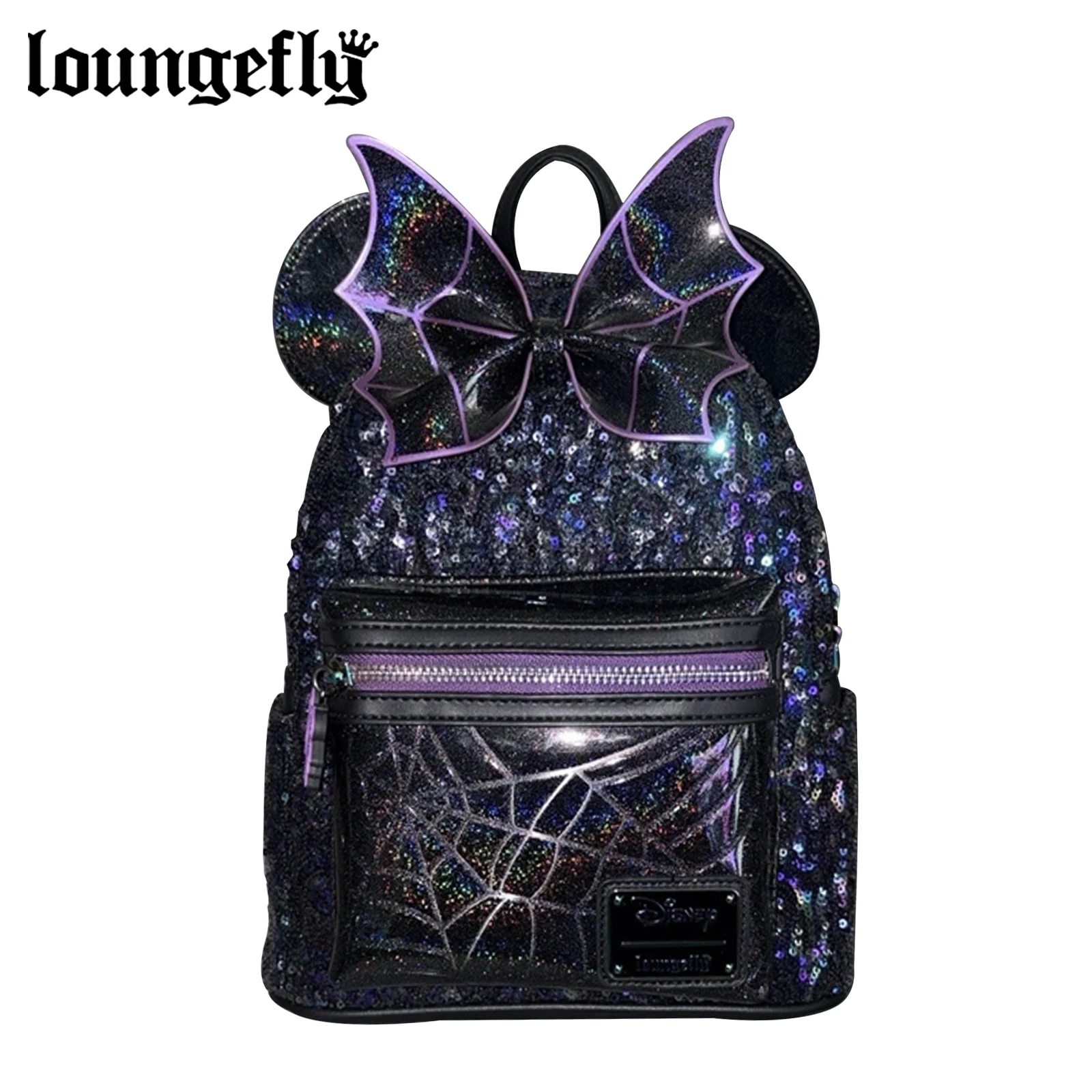 

Loungefly Disney Minnie Mouse Spiderweb Sequins Mini Backpack