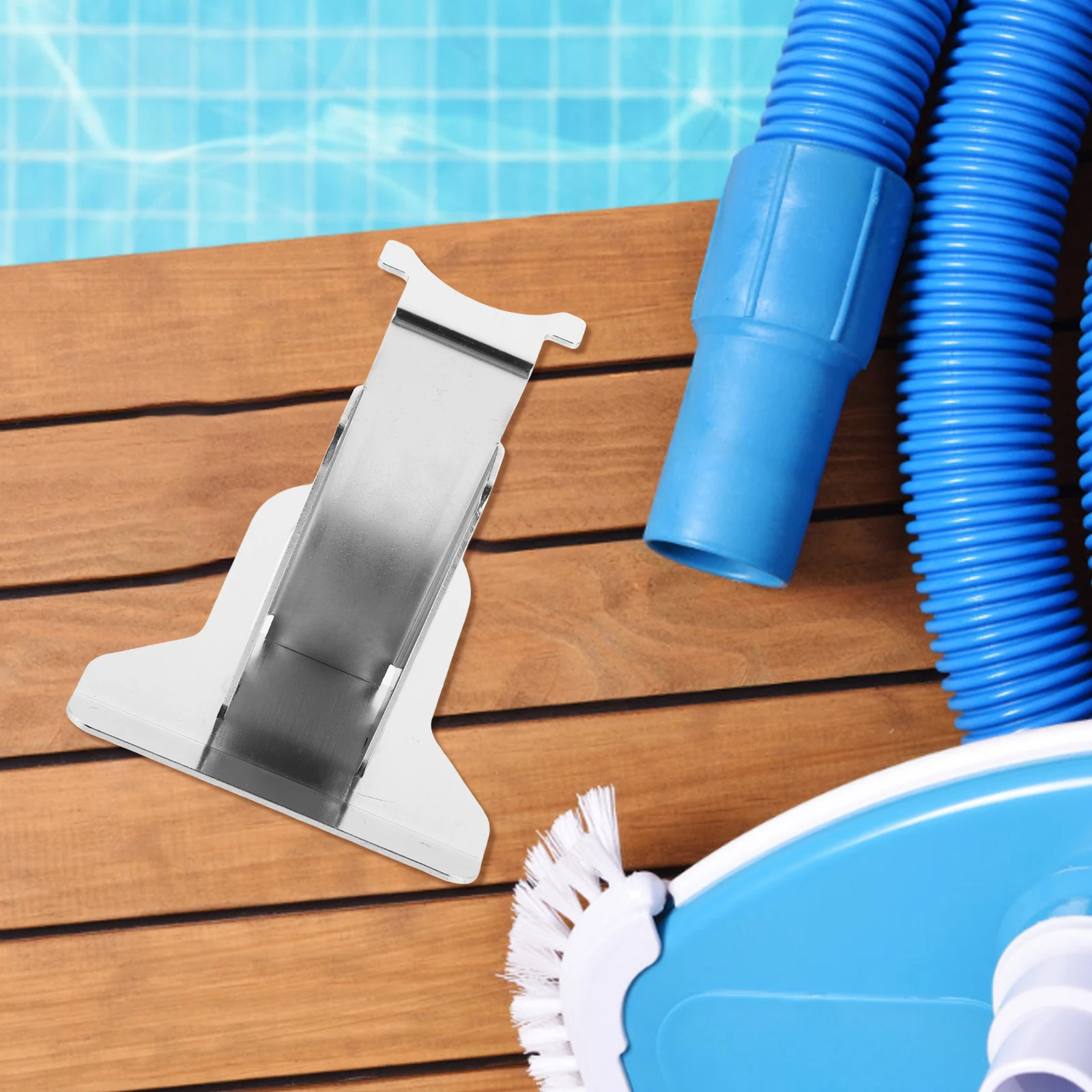 

1pcs Swimming Hose Holder Metal Pool Rack For Yard Garden Durable Support Adjustable Hose Fixing Accessory Pool Supplies