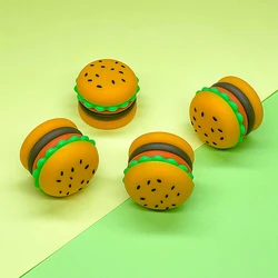 Silicone Wax Jar 5ml Creative Hamburger Shape Portable Silicone Smoke Oil Box Silicone Container Storage Box