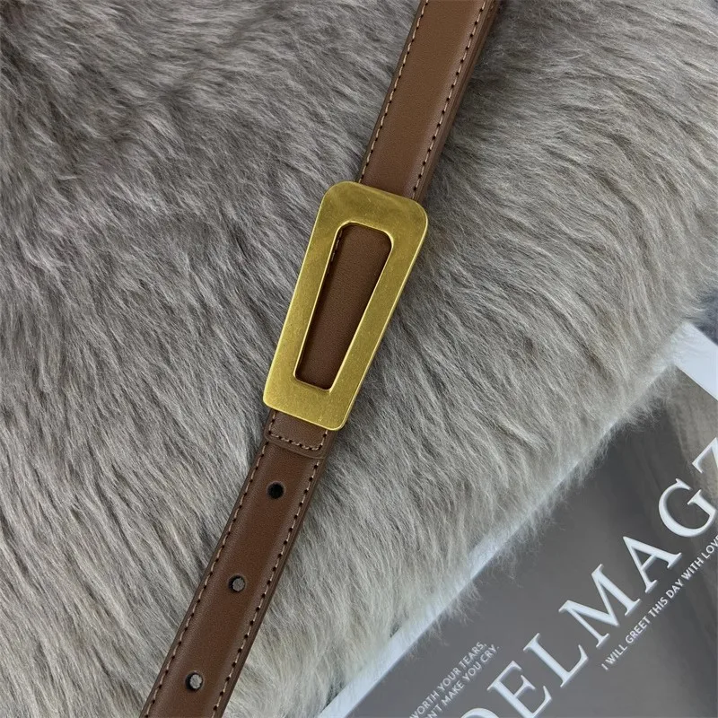 المرأة خمر الذهب مشبك جلد طبيعي مشد الإناث Cummerbund معطف حزام فستان Decration حزام ضيق J094