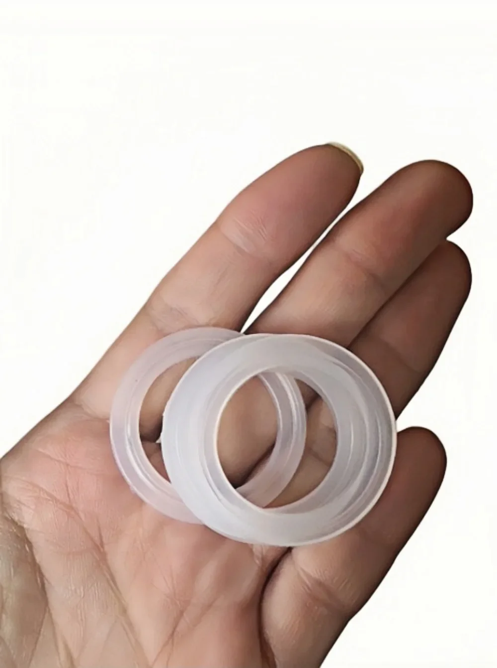 5Pcs White VMQ Silicone O-Rings Waterproof Sealing Gasket CS 3.5/4/5mm OD 10-150mm Insulated Durable Rubber Seal Ring Washer