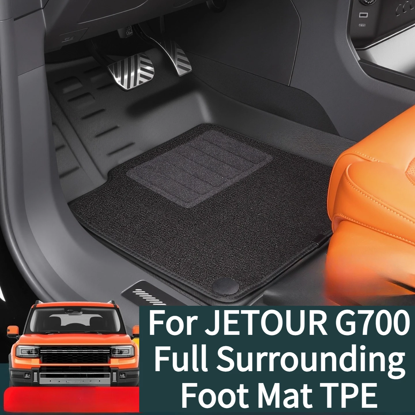 Good Quality New For JETOUR G700 Full Surrounding Foot Mat TPE Waterproof Non-Slip Wear-Resistant Carpet Off-Road Vehicle Modifi