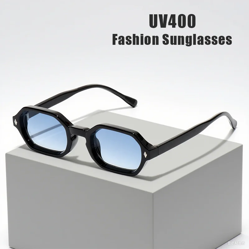 

Men's Small Square Sunglasses Luxury Brand Designer Popular Sunshade UV Sun Glasses Ladies Stylish Eyewear Shades UV400