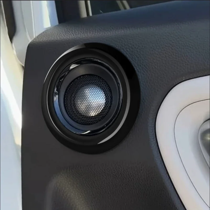 For Honda Vezel H-RV HRV 2025 2026 ABS black Interior Door Audio Speaker Loudspeaker Trim Rear Door upper Horn Cover Accessories 5