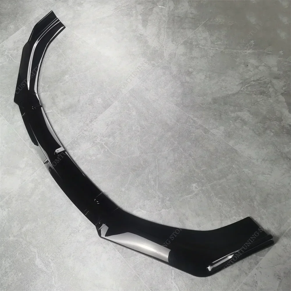 Front Bumper Lip Spoiler Splitter Diffuser For Mercedes C117 X117 CLA200 220d 250 2013-2015 Pre-Lci Bodykits Tuning Gloss Black