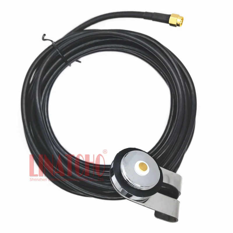 Imagem -04 - Metros Nmo Antena Suporte de Tronco Tampa Montagem Rg58u Cabo Coaxial Conector Sma Macho Aço Inoxidável 5