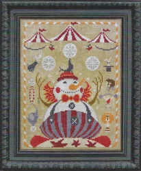 Embroidery DIY 14CT Unprinted Arts Cross stitch kits Set Cross-Stitching Home Decor Clown Snowman 28-34