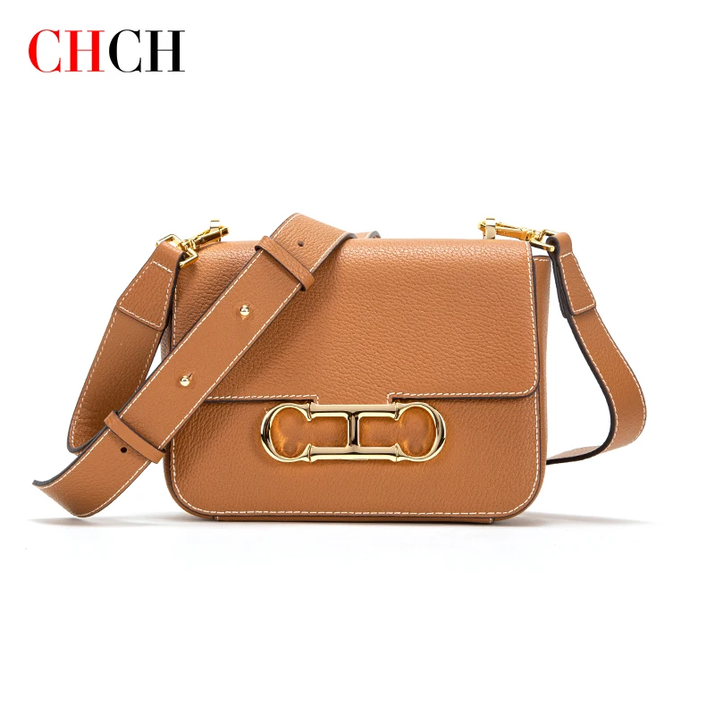 CHCH Classic solid color style crossbody bag Retro light luxury models women's crossbody bag