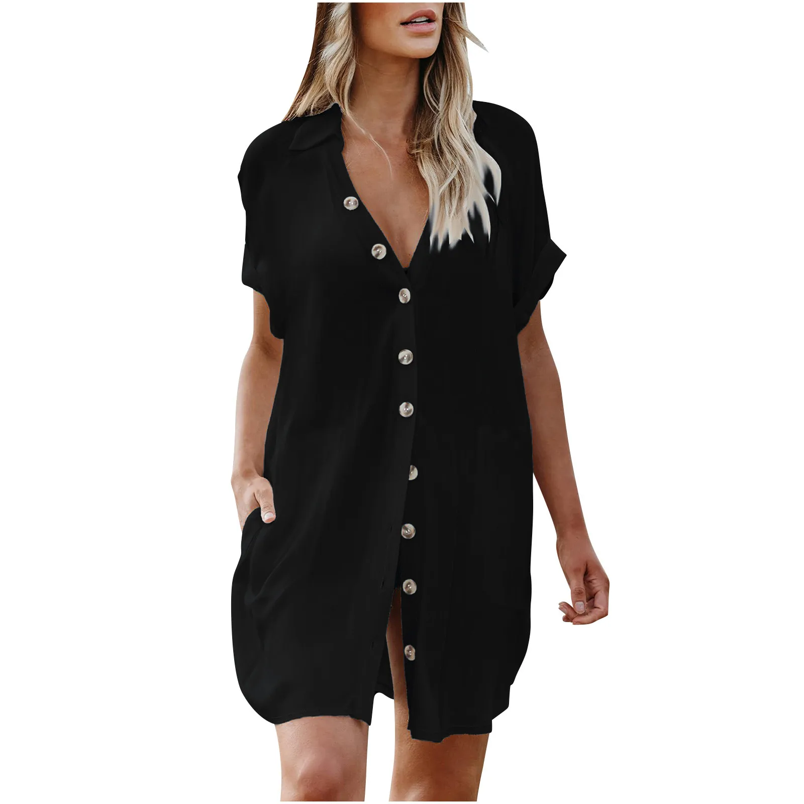 Damenmode Shirt lose Strand Strickjacke Urlaub Sonnen bekleidung Bikini vertuschen Bade bekleidung äußere Strickjacke weiche und bequeme Bade bekleidung
