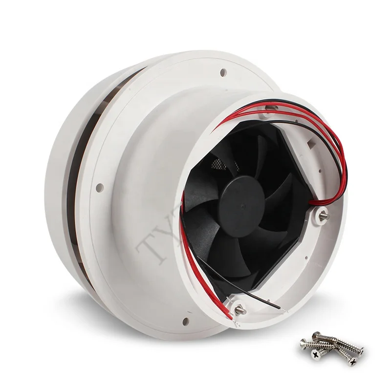 TYTXRV RV Accessories DC12V White Bidirectional Ventilation Fan Mushroom Head Roof Ceiling Vent Silent Caravan Exhaust Fan view 3