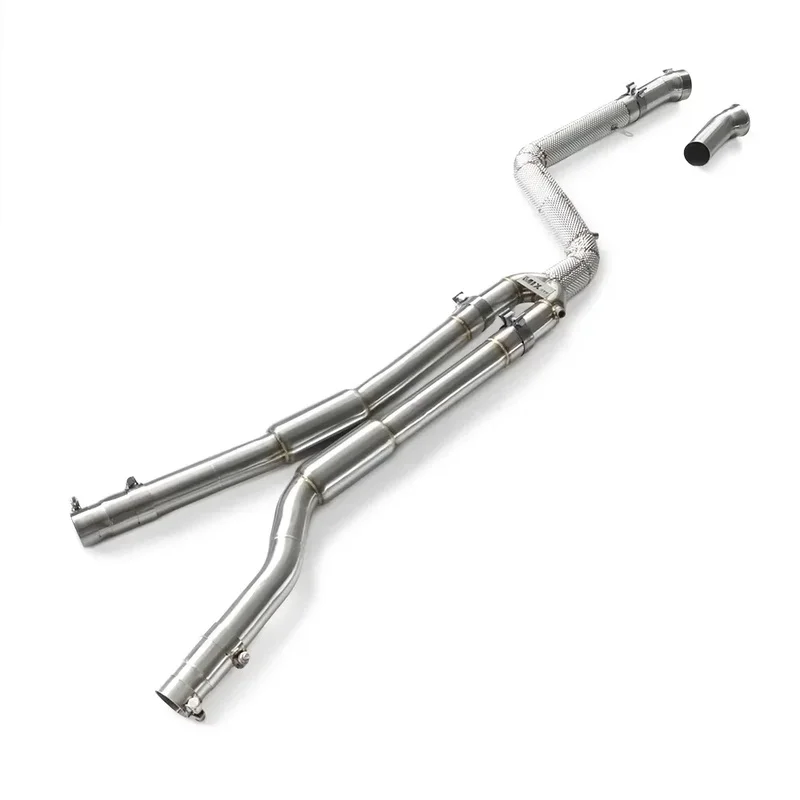 Stainless Steel Middle Section with Resonator Exhaust Pipe, Suitable M440i B58 3.0T 2019-2023 Models Factory