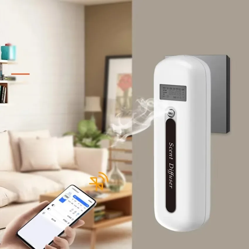 Home Low Noise Smart Electric Wall Plug in Scent Diffuser Bluetooth Control Fragrance Aroma Machine 160ml