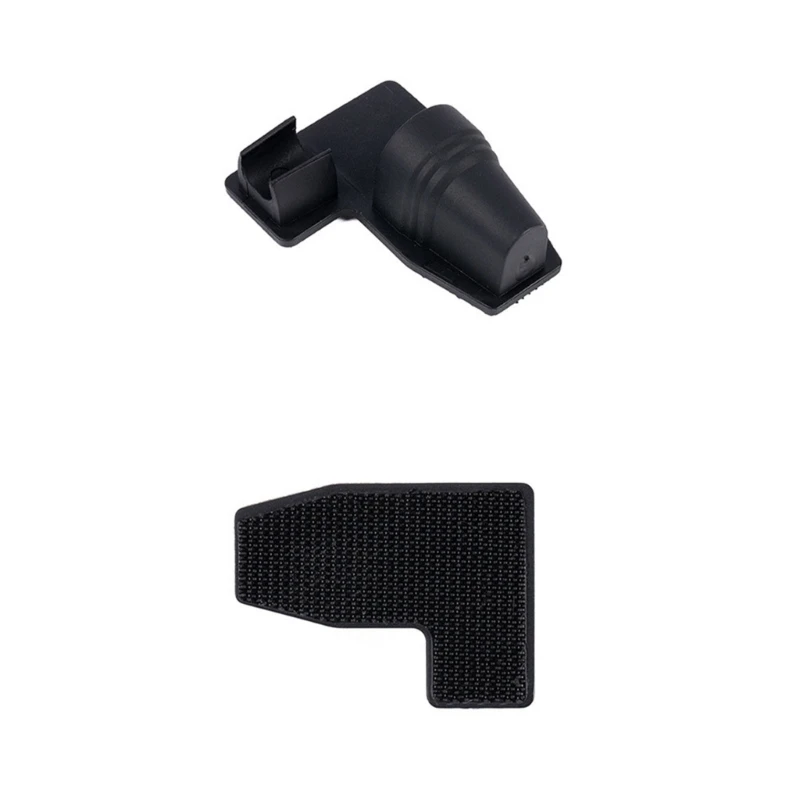Contact Position Cable End Holder Base for Helmet Gear, Pair Pack Dark Finish Body with Slot Section and Clip Stop in Accessory