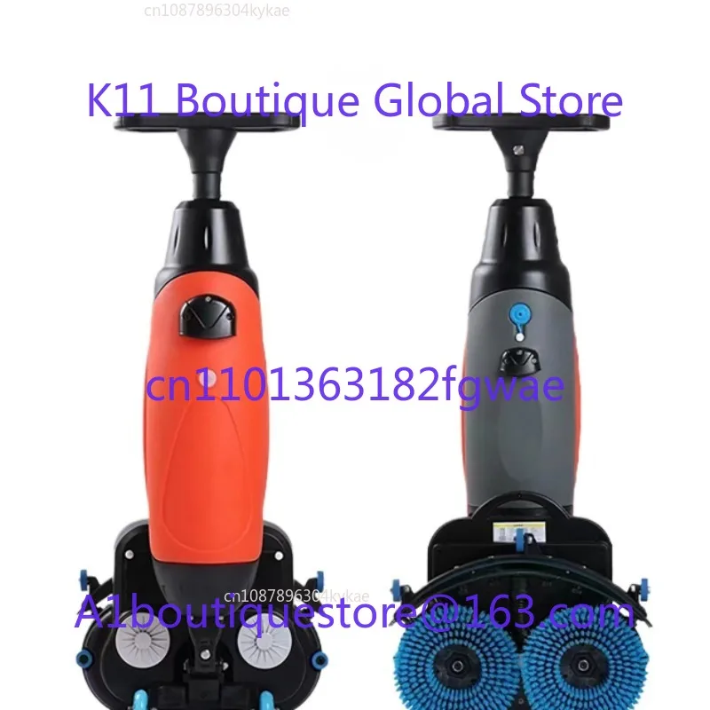 Small Hand-push Double-brush Mini Washing Machine Commercial Washing and Towing Suction Three-in-one Mopping Machine