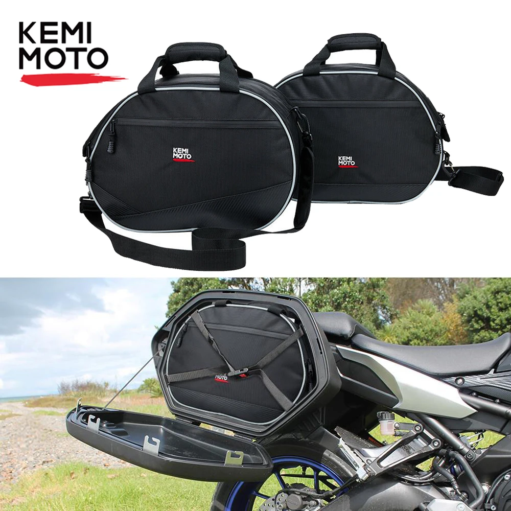 

Saddlebag Motorcycle Bag Luggage Pannier Liner Bags Side Bags Waterproof For YAMAHA NIKEN GT TRACER 900GT CITY FJR 1300 TDM 900