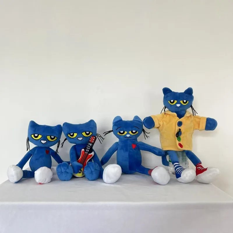 

New Anime Same Peter the cat plush Doll toy Cartoon Cute Soft merrymakers blue cat Room Decoration Plush Doll Toy For Kid Gift