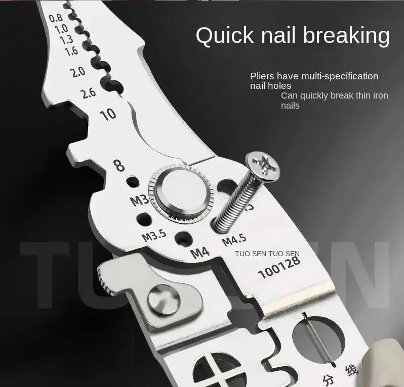 Multi Functional Electrician Pliers For Wire Splitting And Stripping, Specialized For Electricians