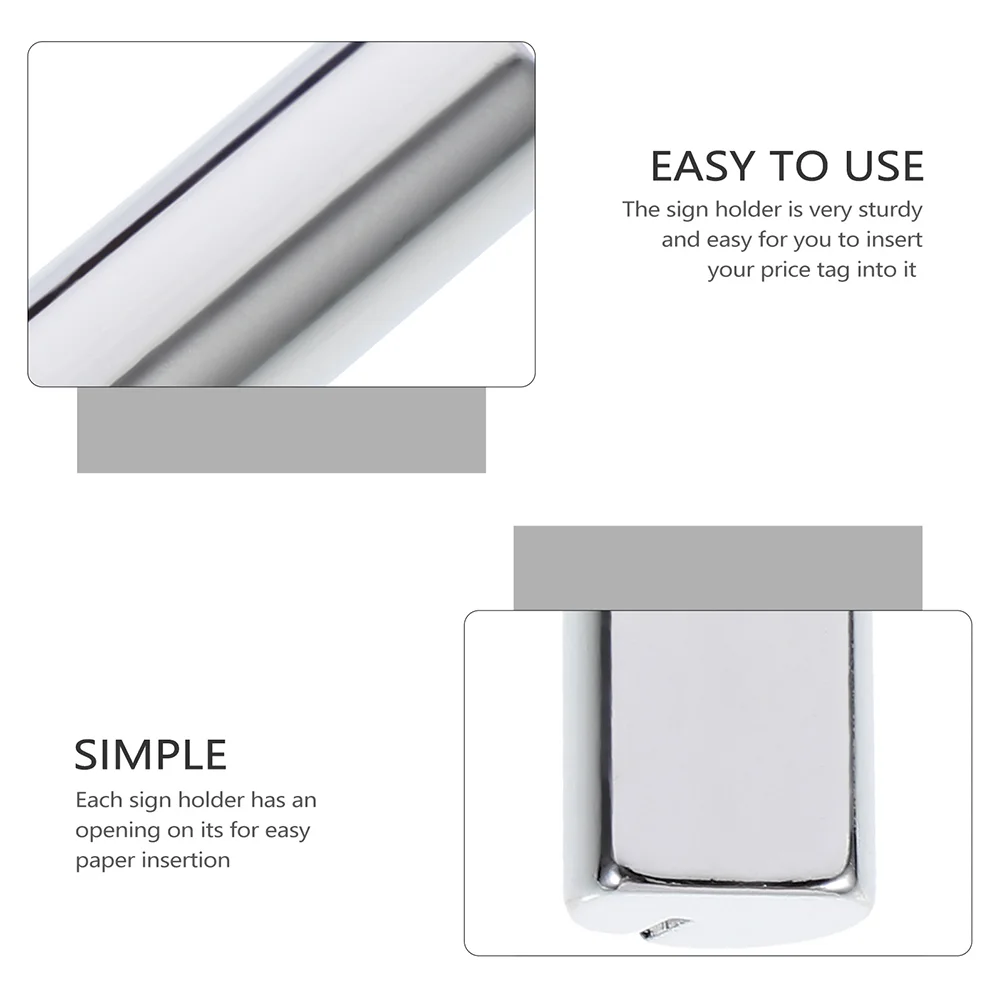 Pince d'affichage de signe de support d'étiquette de prix, étiquettes de pince, pinces de cuisson pour le support de supermarché