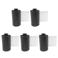 Pack Of 5 Empty Film Cassettes Film Canisters For 35mm/135mm Photography Quick Loading And Secure Seal for Travel
