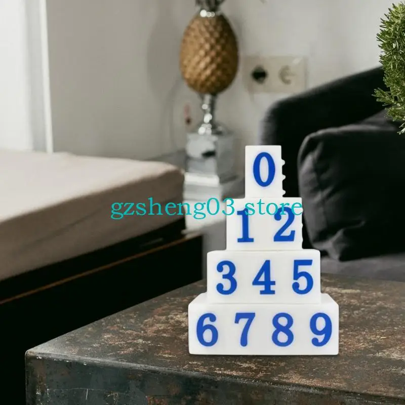 U75C 0-9 Nomor Stempel untuk Kartu Dewasa Anak Membuat Scrapbooking dan Pengajaran