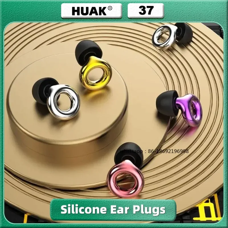 HUAK Reusable High-Fidelity Ear Plugs - 8 Ear Tips in XS/S/M/L - Concerts & Festivals, Live Events, Musicians, DJs