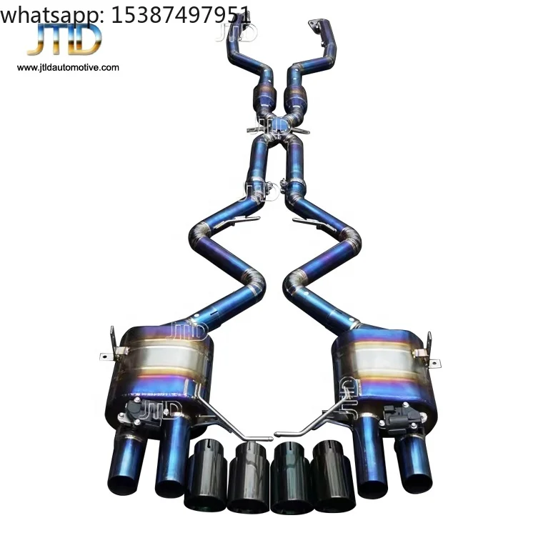 For JTLD  Performance Exhaust System Titanium Exhaust Valved Catback with Remote Control for bmw E90 E92 E9x M3 Exhaust
