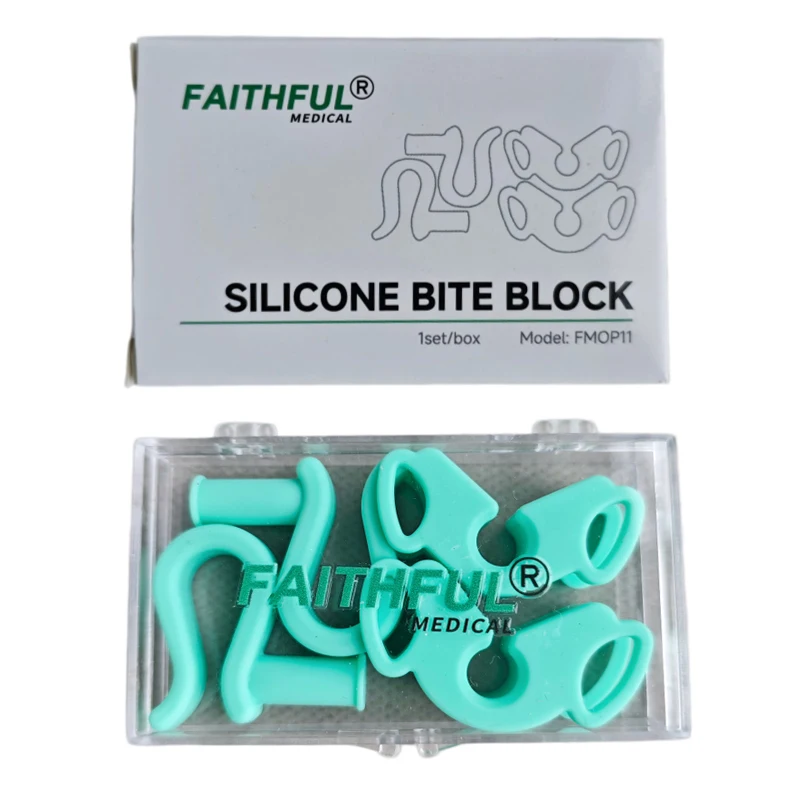  2 Box/Lot Dental Silicone Bite Blocks Mouth Opener With Lip Cheek Retractor Intraoral Support Holder Autoclave Sterilized
