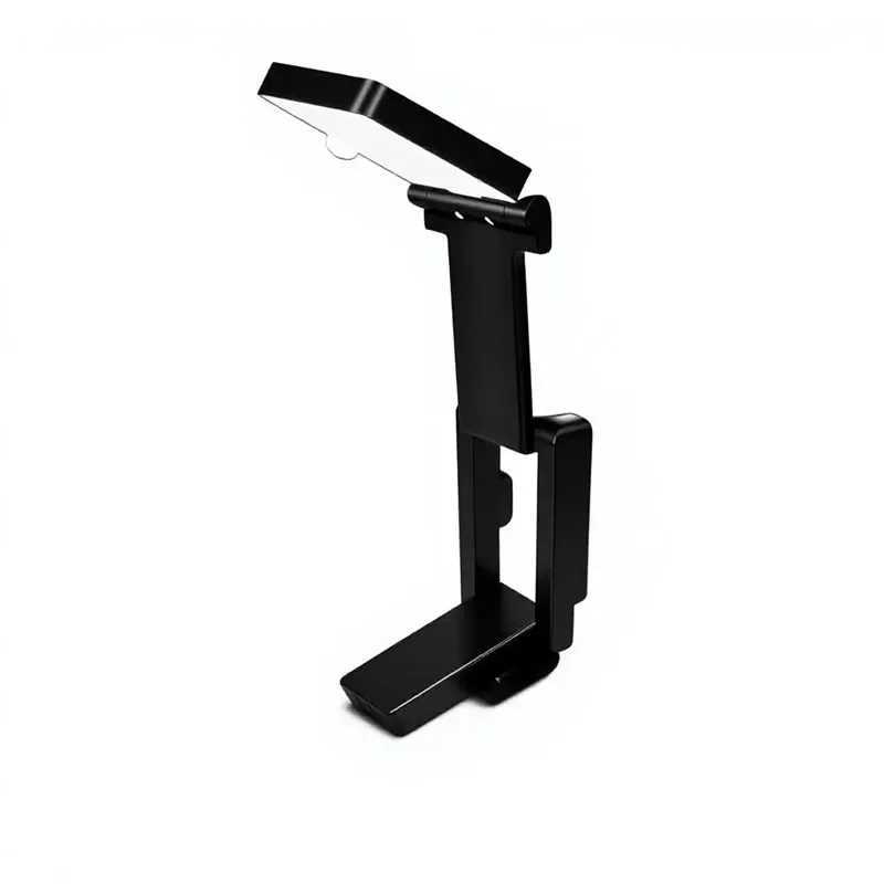 for Rechargeable LED Clip On Reading Lamp Mini Foldable Portable Book Light Eye Protection Small Desk Lamp