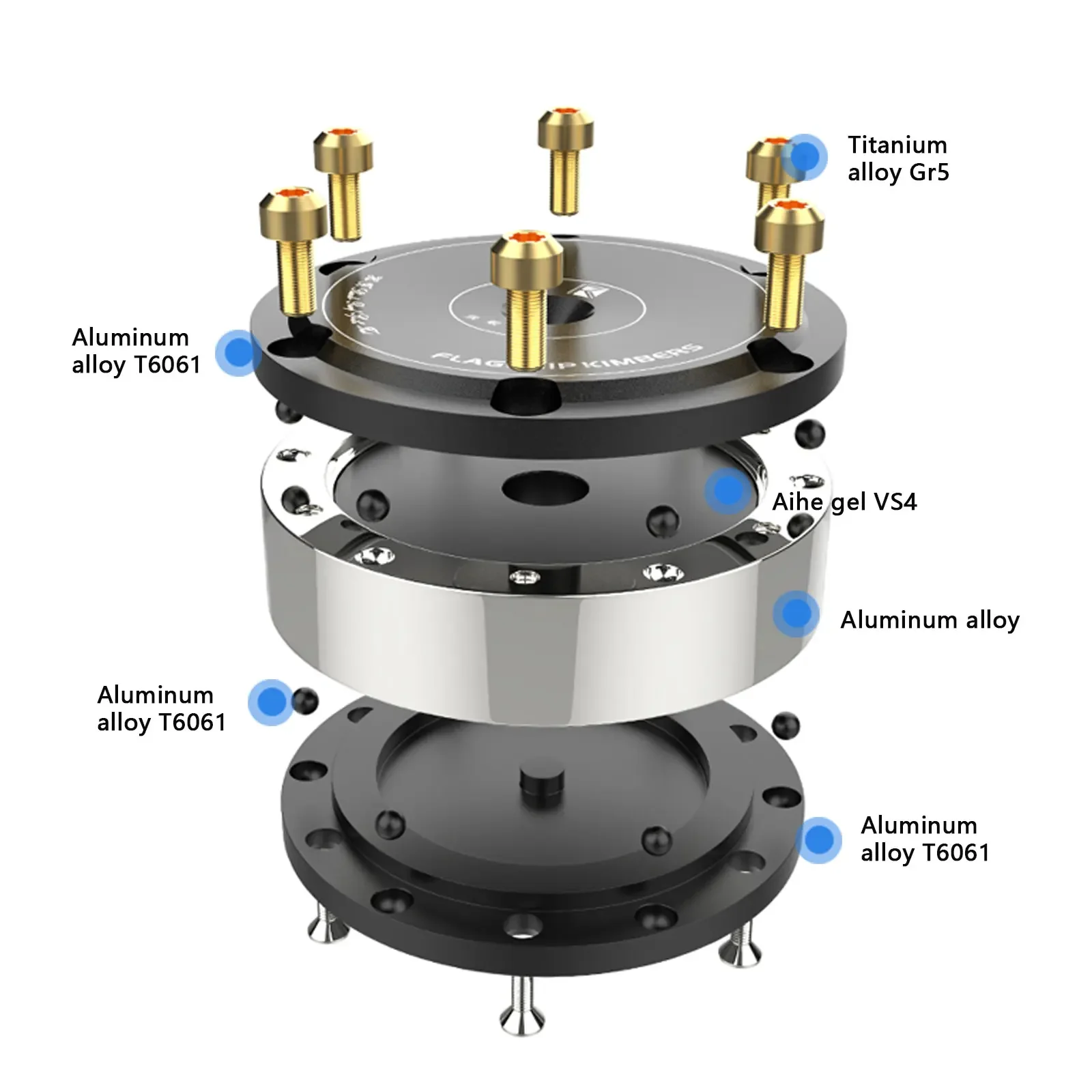 2025 New XSSH HIFI Speaker CD Amplifier Isolation Feet, Heavy Shock Damping Pad Spike Stand, Home Theater