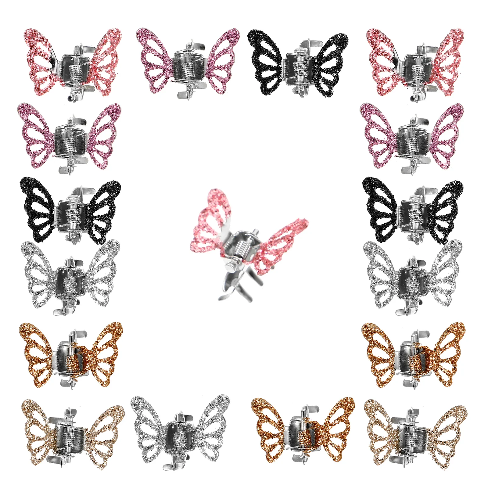 

24 Pcs Children's Hairpin Baby Accessories Wedding White Butterflies for Clips Mini Claw Girls