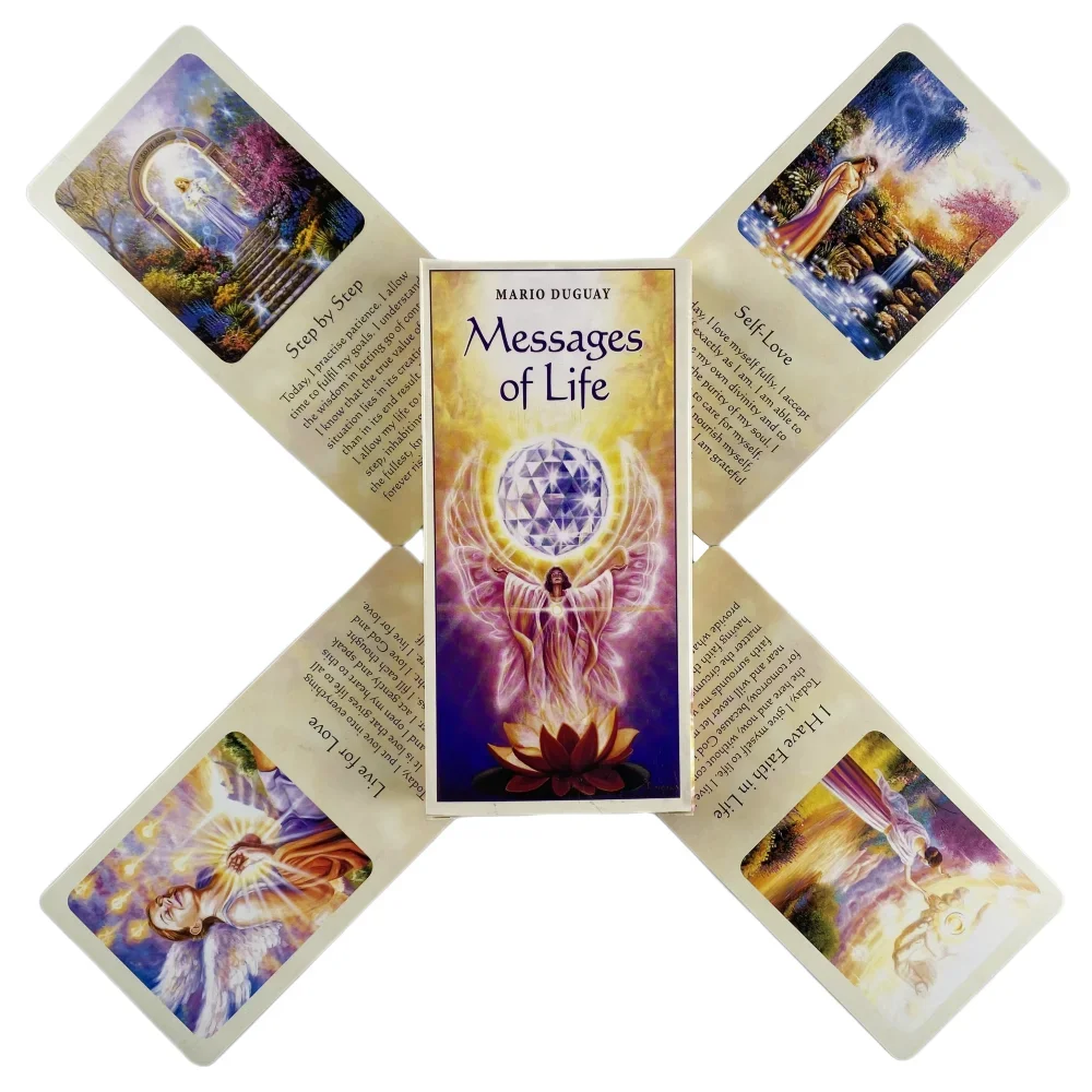 

Messages Of Life Tarot Cards A 54 Deck Oracle English Visions Divination Edition Borad Playing Games