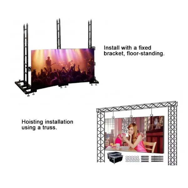 P1.953/P2.604/P2.976 Full Color LED Videowallpanelen voor self-service bedrijven, tentoonstellingen, nachtclubs, tekstweergave - binnen/buiten