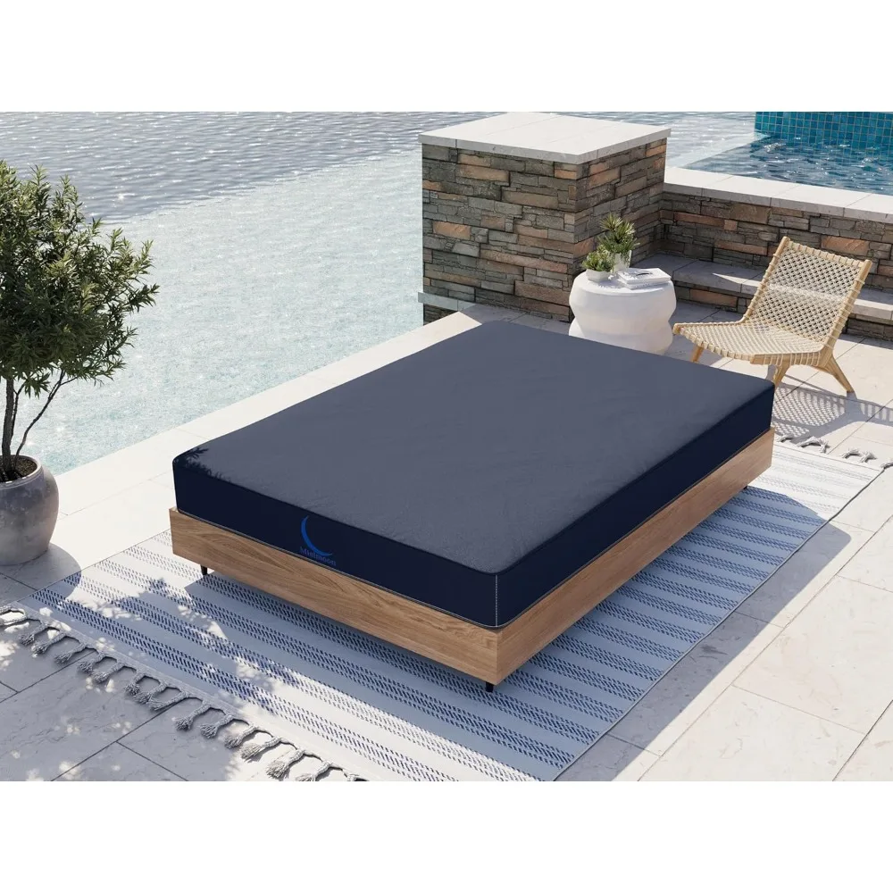 

7-inch waterproof plush foam mattress with spinal support for outdoors and medical use, ideal for bedwetting protection